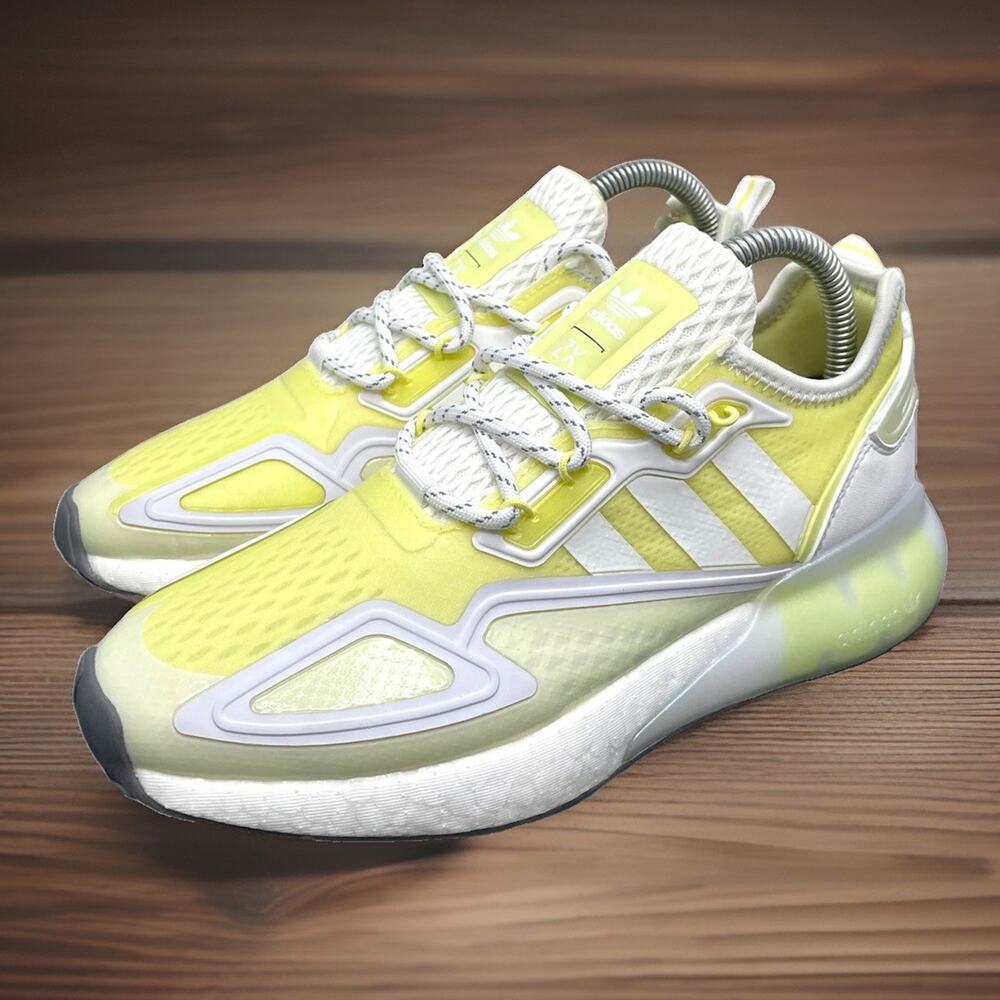 Adidas Originals ZX Y2K BOOST Ultra Yellow White Shoes Womens Size 9 NEW